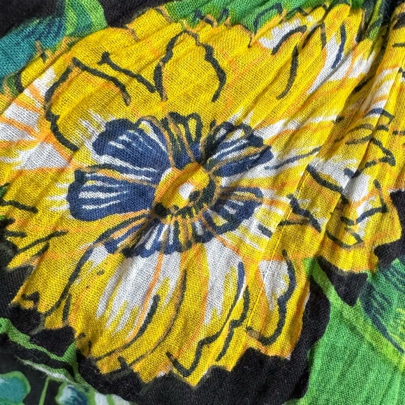 Vintage Boho Floral Skirt – Crinkle India Cotton Indie Sleaze festival - Picture 10 of 11